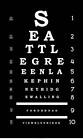 20"x36" City Eye Chart Gallery-Wrapped Canvas SEATTLE