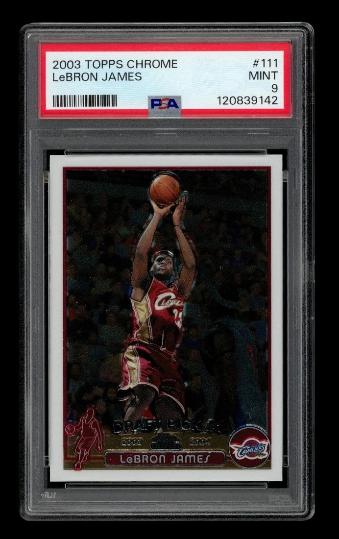 NBA カード Lebron James Topps Chrome PSA9 2006-07 Topps Chrome