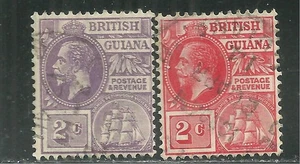 GUAYANA BRITÁNICA 192-93 USADO GEORGE V - Imagen 1 de 1