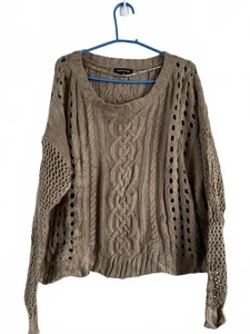 Women’s Trouvé cable knit jumper size large oversized (828) - Picture 1 of 11