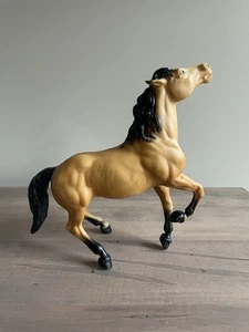 Vintage Breyer Horse #87 Diablo Buckskin Semi-Rearing Mustang w/ Pinking! - Picture 1 of 15