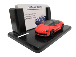 911 Targa Business Card Holder red "Street Scene" Porsche salesman, fan - Bild 1 von 8