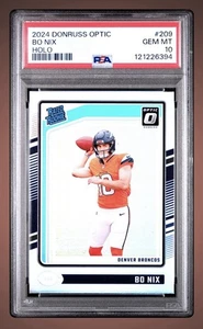 Bo Nix 2024 Panini Donruss Optic Holo Prizm RC 209 PSA 10 Broncos GEM MINT 💎 - Bild 1 von 6