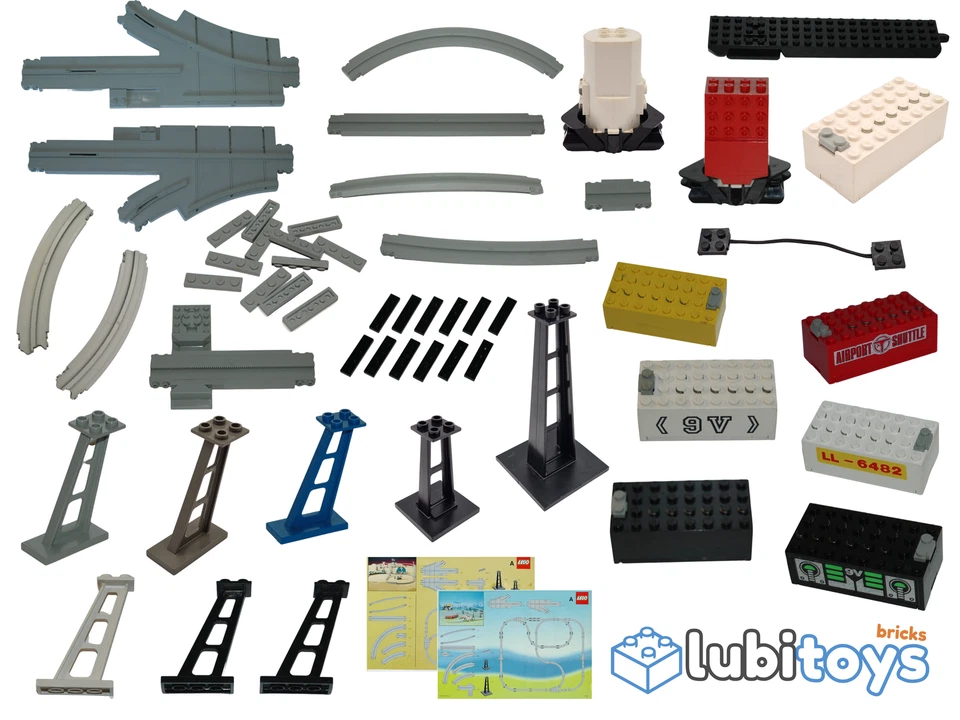 Lego® 9V TRAIN Monorail Rails Track Pillar Motor 6990 6991 6399 - Image 1 of 1