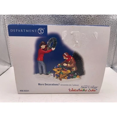 Juego de 2 más decoraciones Department 56 Snow Village Christmas Lane Foto 1 de 4