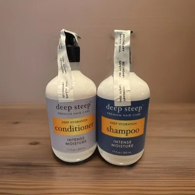 DEEP STEEP Intense Moisture Shampoo & Conditioner, 17oz Each - Image 1 of 3