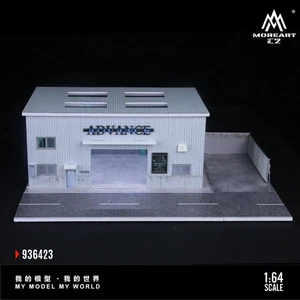 Diorama 1/64 Car Garage Model LED Lighting Car Repair Workshop Scene Model Gift - Picture 1 of 10