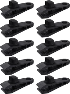 10 Pezzi Clip per Teloni Resistenti Squalo Tende Fissaggi Clip Supporto per Copri Auto, O - Foto 1 di 12