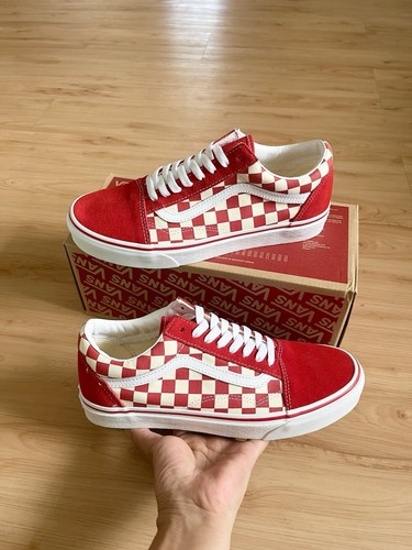 Vans Oldol Skoolry Primaryed) Checkere Sneakersanco Rosso Don 9 
