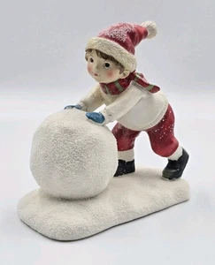 Kinder rollender Schneeball 5" groß ~ Weihnachtsdorf ~ glitzernder Schnee ~ Hobby Lobby - Bild 1 von 12