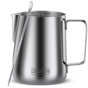 Milk Frothing Pitcher, 12oz 20oz 32oz Espresso Steaming Pitchers Stainless St... - Picture 1 of 8