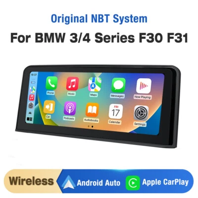 10.25" Car Stereo Linux Apple CarPlay GPS Navi For BMW 3 Series F30 F31 NBT - Image 1 of 4