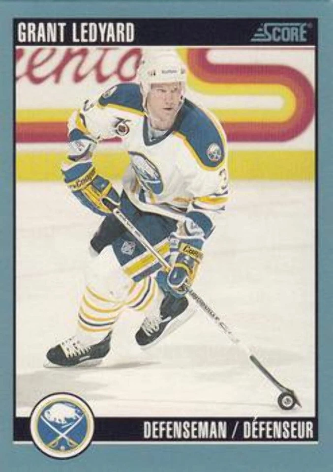 #358 Grant Ledyard - Buffalo Sabres - 1992-93 Score Canadian Hockey - Image 1 of 1