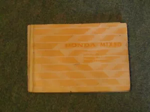 HONDA MTX50 1982 Owner's Manual Handbook #M8210C - Picture 1 of 9