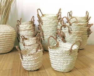 handmade wicker hand crafted fruit basket for fruit and bakery serving - Picture 1 of 2