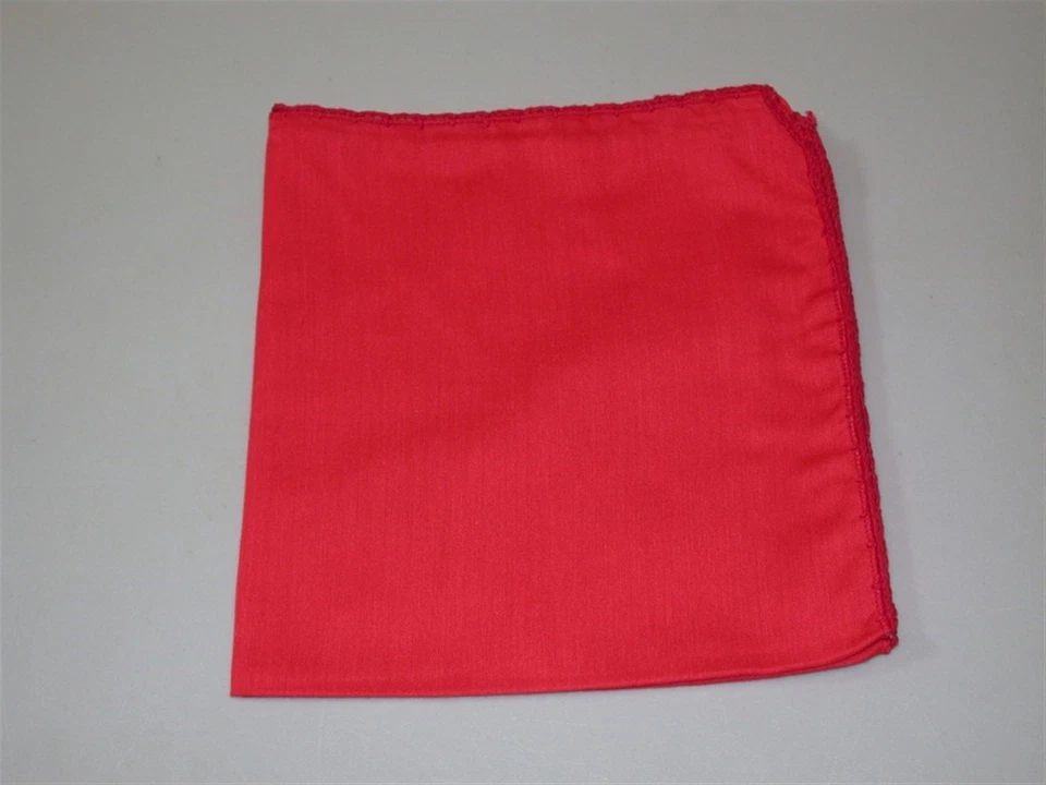 (4) Embroidered Edge Napkins ~  Red ~ 16 x 16 - Image 1 of 1
