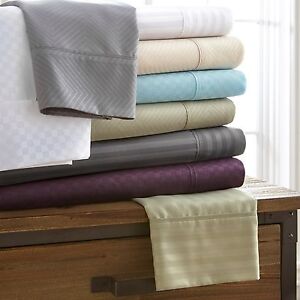 Kaycie Gray Basics Embossed 4PC Sheets Set 3 Different Patterns Hypoallergenic