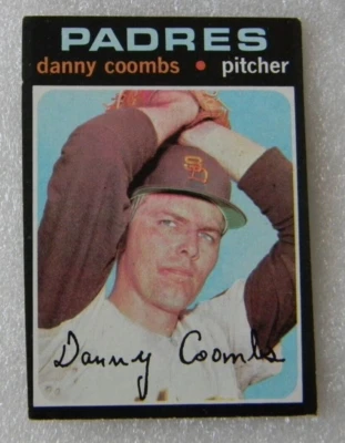 1971 TOPPS BASEBALL CARD #126 DANNY COOMBS SAN DIEGO PADRES VGEX SEP073 - Image 1 of 2
