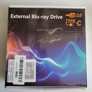 External Blu ray Drive BD Player Read/Write Portable Blu-ray Drive Burner USB3.0 - Picture 1 of 5