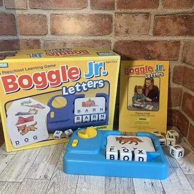 Boggle Junior, Preschool Learning Game, Parker Brothers, 1988 ~ COMPLETE  - Image 1 of 4