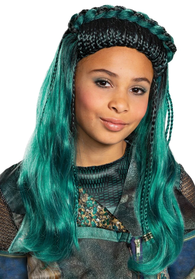 Disney Descendants 3 Girls Teal Uma Wig - Image 1 of 1