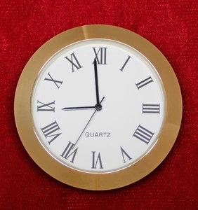 Seiko Uhrwerk Uhr Quarz Fit Up Einsatz Gold 2 Zoll weiß römisch Zifferblatt 50GWR - Bild 1 von 3