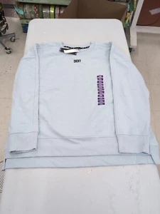 DKNY Ladies Crewneck Fleece Sweatshirt Size XXL Skyway AM23 - Picture 1 of 3