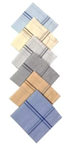 Men Hanky,Premium Cotton Rumal For Men Men Cotton Handkerchief Set,(Pack Of 6) - Bild 1 von 3