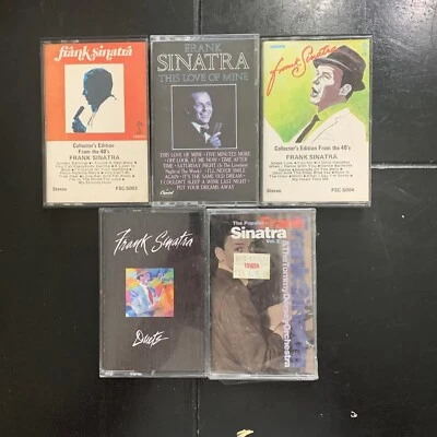 Frank Sinatra Cassette Tape Bundle Lot Of 5 Duets Love Of Mine Collectors 40’s - Image 1 of 2