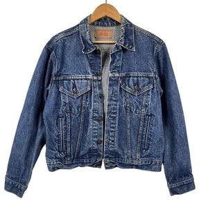 VTG Levis 70506-0217 Jeans Jacket Sz 42 w/ Ratt Hair Metal Patch - Picture 1 of 4