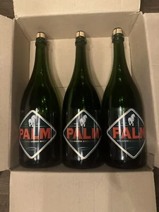 3 botellas de vidrio vacías grandes de 1,5 L de cerveza ámbar belga PALM ¡Nuevas!! - Imagen 1 de 12