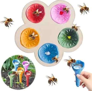 Bee Insect Drinking Cup for Garden Thirsty Bee Resin Bee Cup Feeder Drinking Cup - Picture 1 of 14