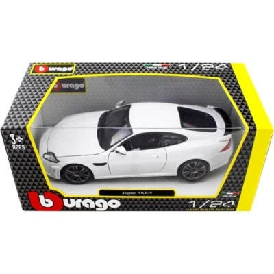 Jaguar XKR-S XK XKR 2012 - modelo diecast a escala 1/24 de Bburago - blanco - caja Foto 1 de 4