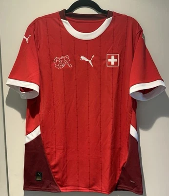 Switzerland Swiss 24/25 Puma DryCell Home Soccer Jersey Shirt Kit NWT XL - Image 1 of 4