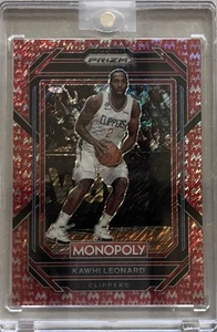 2022-23 Panini Prizm Monopoly - Kawhi Leonard #37 Red Money Shimmer Prizm /100 - Picture 1 of 2