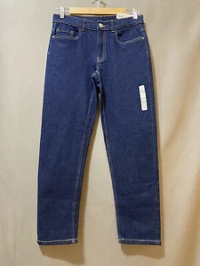 NWT ZARA Girl's 5-Pocket Stretch Cotton Straight Fit Denim Jeans Size 13-14 Blue - Picture 1 of 14