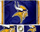 Minnesota Vikings Flag ~ Large Banner  3'X5' ~ NFL ~ FREE SHIPPING