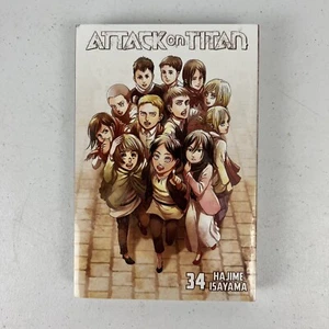 Attack on Titan Volume 34 Books Kinokuniya Exclusive Variant Manga with Shikishi - Picture 1 of 5