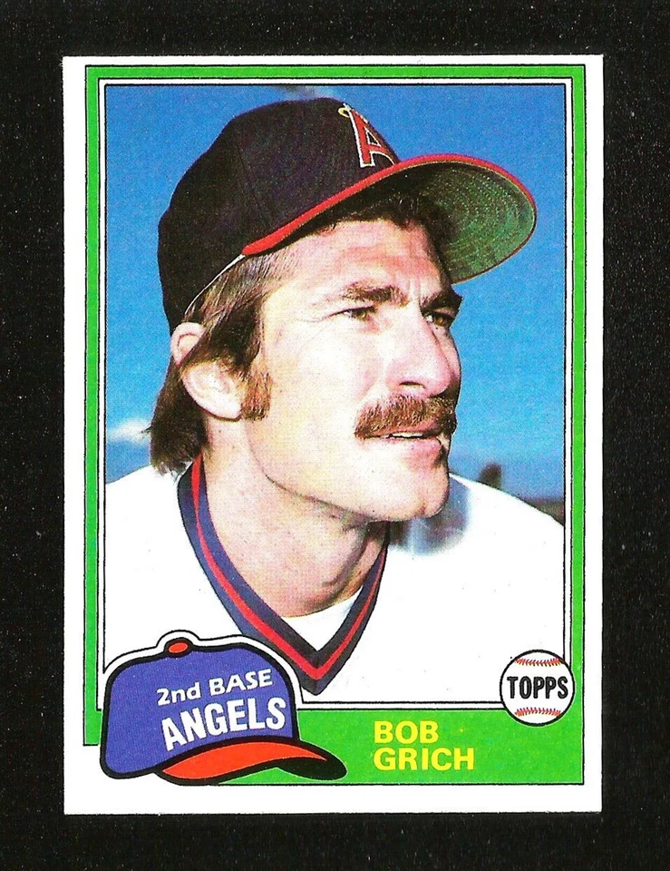 1981 Topps BASEBALL #182 BOBBY GRICH ESTADO PERFEITO+ CALIFORNIA ANGELS (SB1) - Imagem 1 de 1