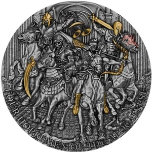 2022 Niue Four Horsemen of the Apocalypse Completer 5oz .999 Silver Low Mintage - Picture 1 of 4