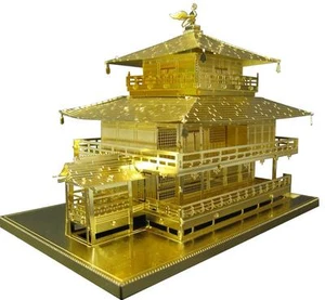 Tenyo Metallic Nano Puzzle TMG-03 Gold Series Kinkaku-ji Temple - Imagen 1 de 3