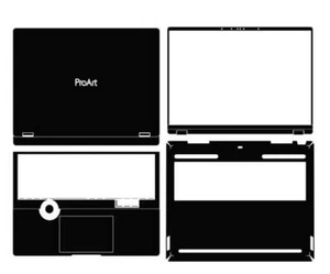 Autocollant protection peau pour ordinateur portable HP ProArt Studiobook 16 OLED H7604 - Photo 1/31