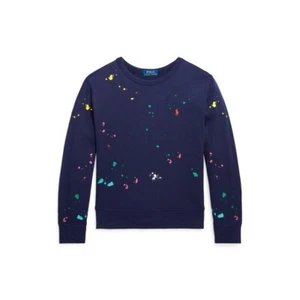 Polo Ralph Lauren navy splatter sweatshirt - size 4T - Picture 1 of 5