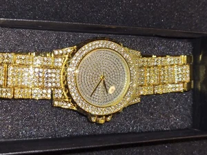 Elegant Men's Fashion Watch NEW Gold Tone   - Picture 1 of 2