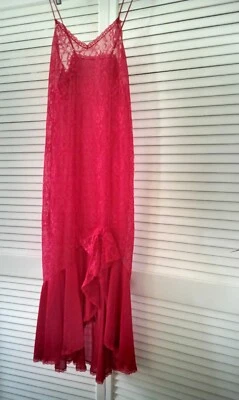 Vintage Undercover Wear Red Lace Night Gown - Size S/M -  NWOT - Image 1 of 4