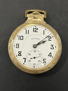 1922 Illinois Bunn Special 16S 21J Gold Filled Pocket Watch ( Working ) - Picture 1 of 14