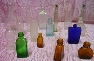 lot 17 advertising glass bottles various small advertising bottles V5° - Picture 1 of 1