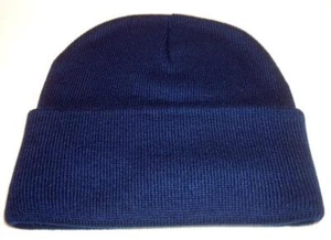 Sportsman 12" Knit Cuff Beanie Winter Hat Cap Fishing Hunting Navy Blue NEW - Picture 1 of 1