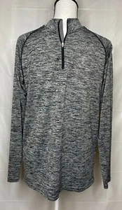 Men's Under Armour Shirt Heat Gear Loose Long Sleeve 1/4 Zip Size Small  - Picture 1 of 3
