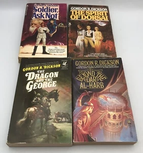 Gordon Dickson Lot 4 PB Vintage Beyond the Dar Al-Harb, Spirit of Dorsai, Dragon - Picture 1 of 5